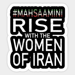 RISE WITH THE WOMEN OF IRAN #mahsaamini Sticker